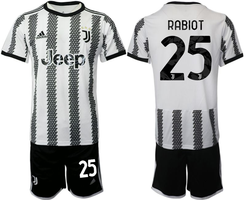 Men 2022-2023 Club Juventus FC home white #25 Soccer Jersey